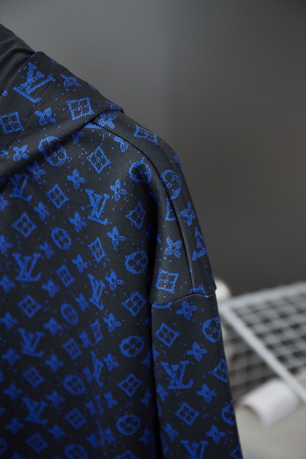 【本日限定特価】Louis Vuitton 2024FW メンズ＆レディース フーディー モノグラムジャカード ネイビー S-XL [本日特価|新品未使用品]