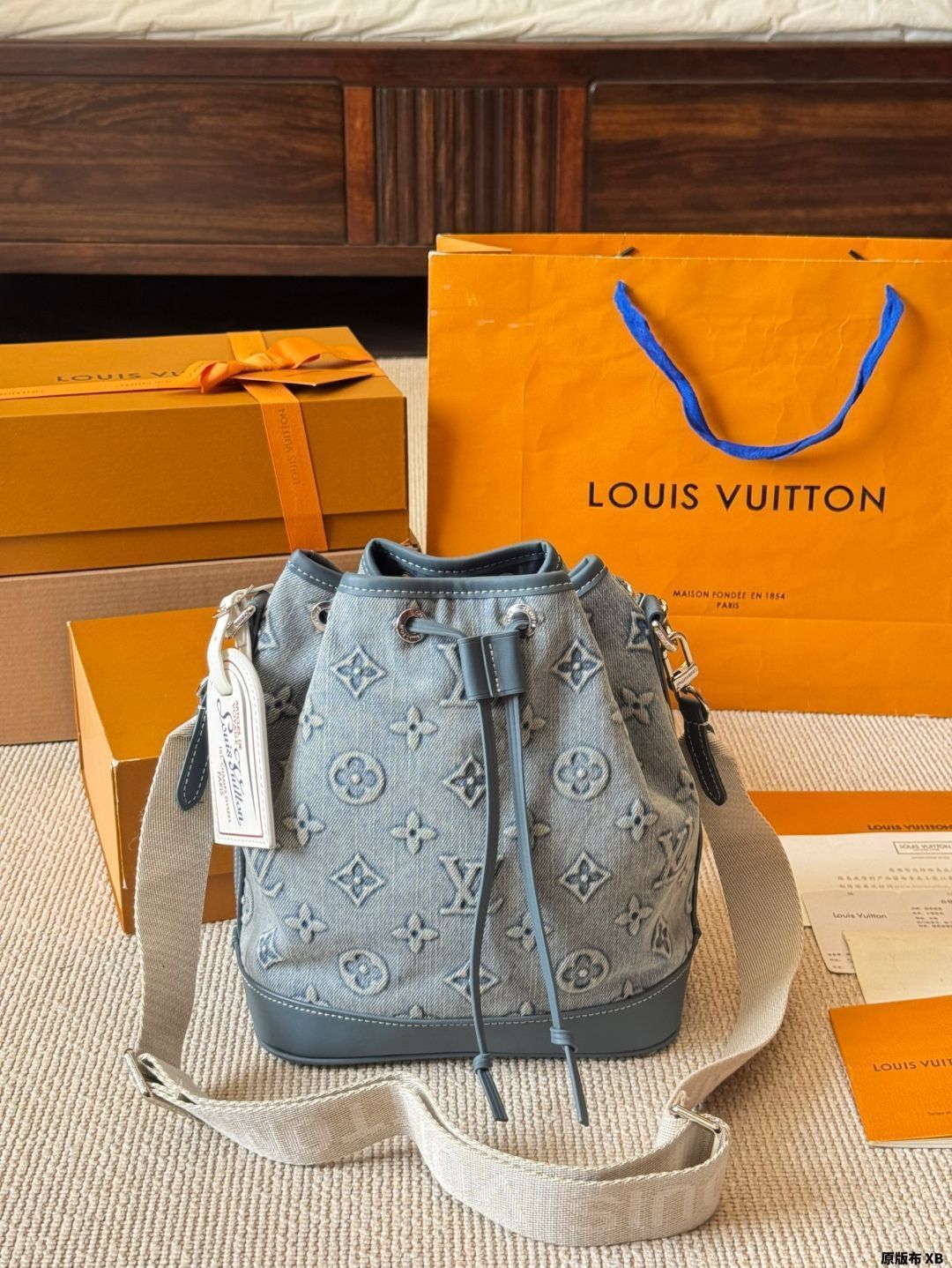 【今日特価】LV Denim Bucket Bag - LV デニム バケット バッグ-MM輸入1