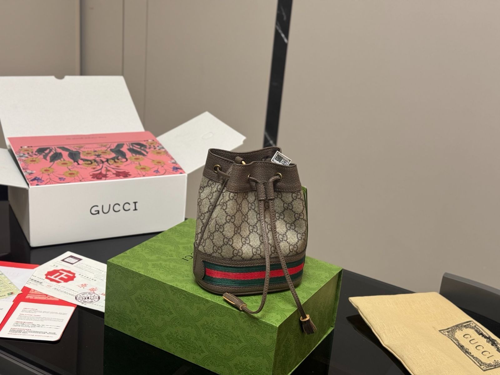 【今日特価】Gucci Ophidia Bucket Bag 16×19cm | グッチ オフィディア バケツバッグ 16×19cm