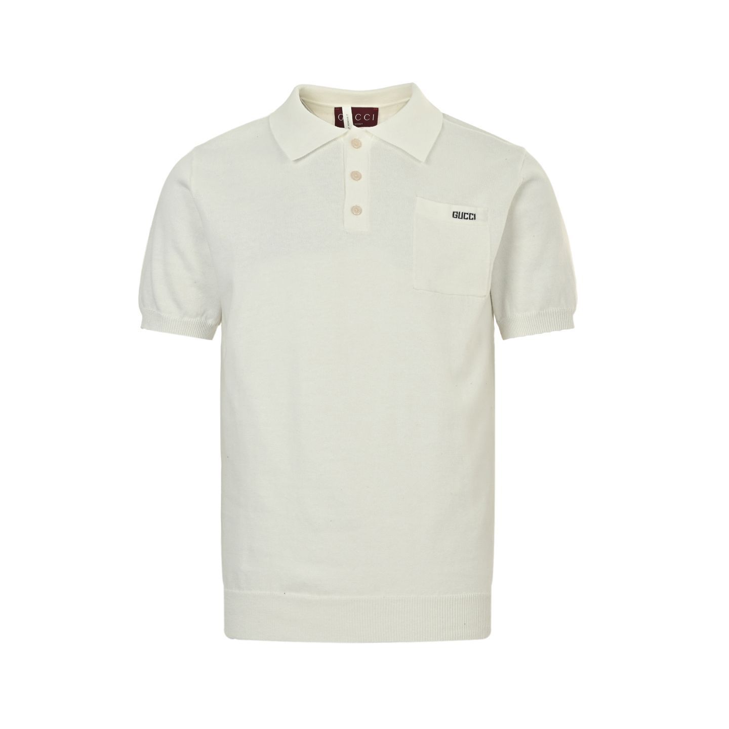 【今日特価】Gucci / グッチ 25ss ポケットアルファベットジャカードポロ T シャツ