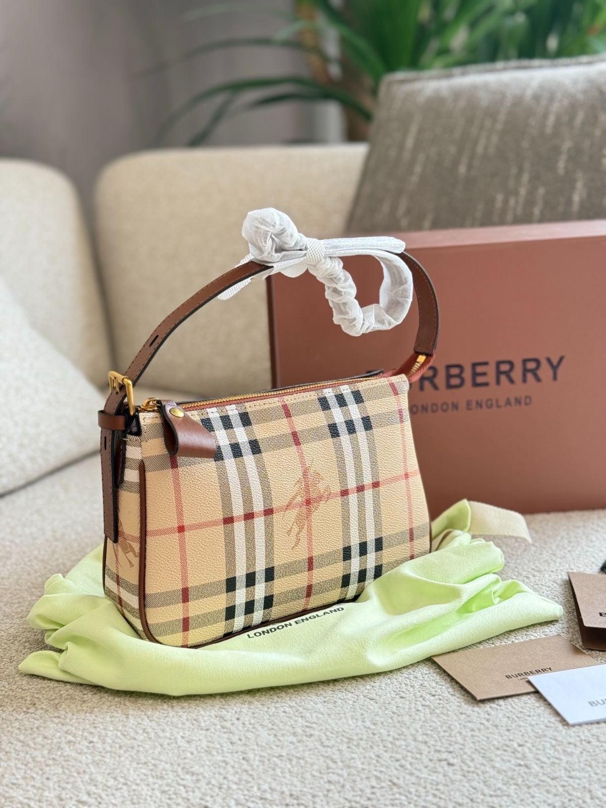 今日特価】Burberry Mahjong Bag・バーバリー マージャン バッグ-WTO
