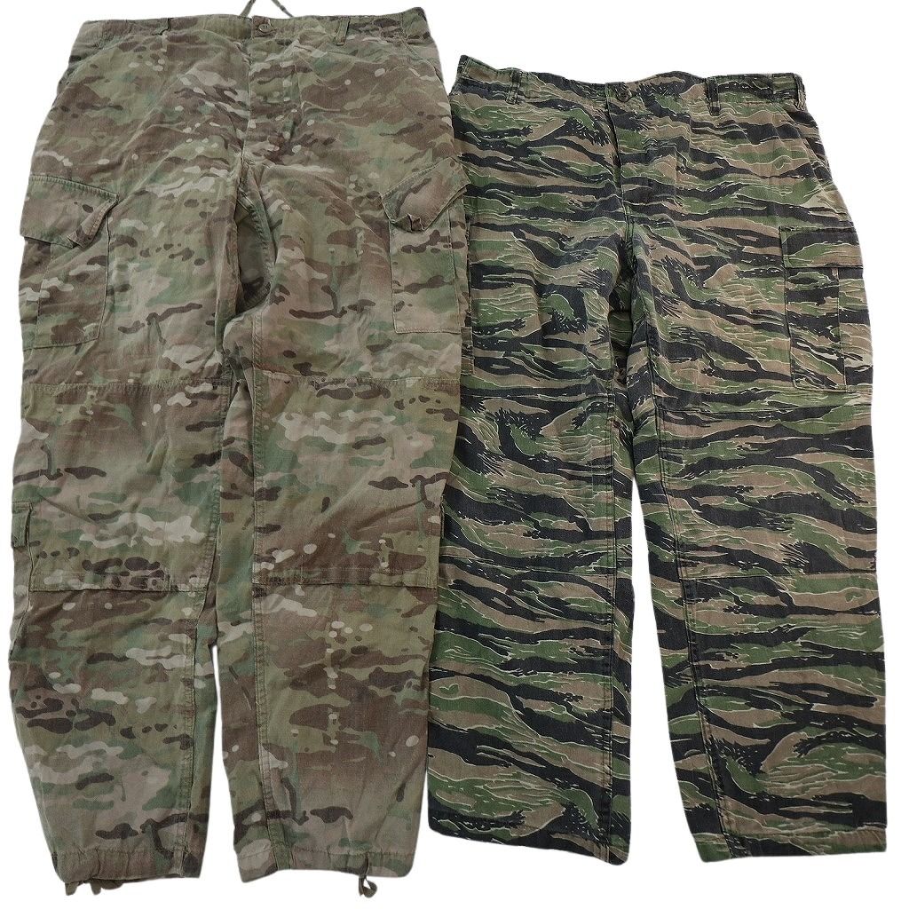 古着卸 まとめ売り ミリタリー ロングパンツ 8枚セット ( メンズ XL ) ウッドランド デジカモ カーゴ 無地 中古 古着 NF7350 古着卸 まとめ売り ミリタリー ロングパンツ 8枚セット ( メンズ XL