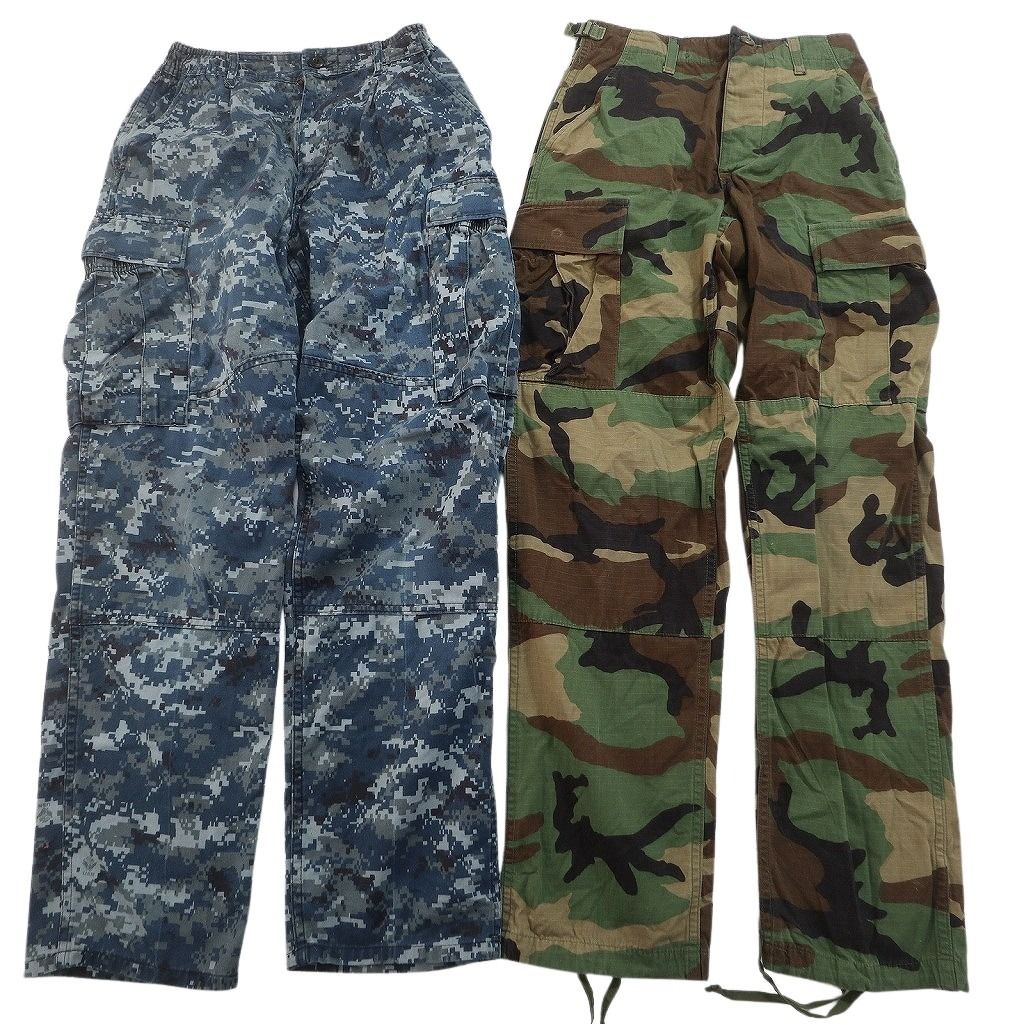 古着卸 まとめ売り ミリタリー ロングパンツ 7枚セット ( メンズ XS