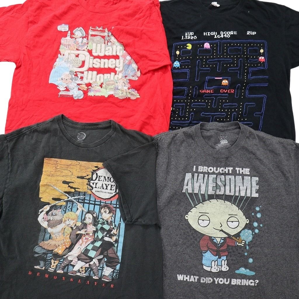 古着卸 まとめ売り キャラクター Tシャツ 16枚セット ( メンズ L