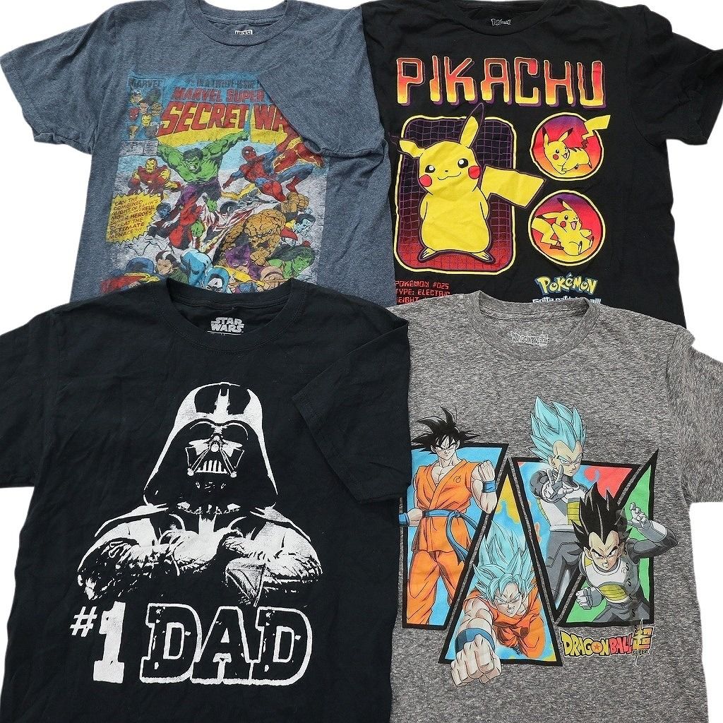 古着卸 まとめ売り キャラクター Tシャツ 16枚セット ( メンズ S