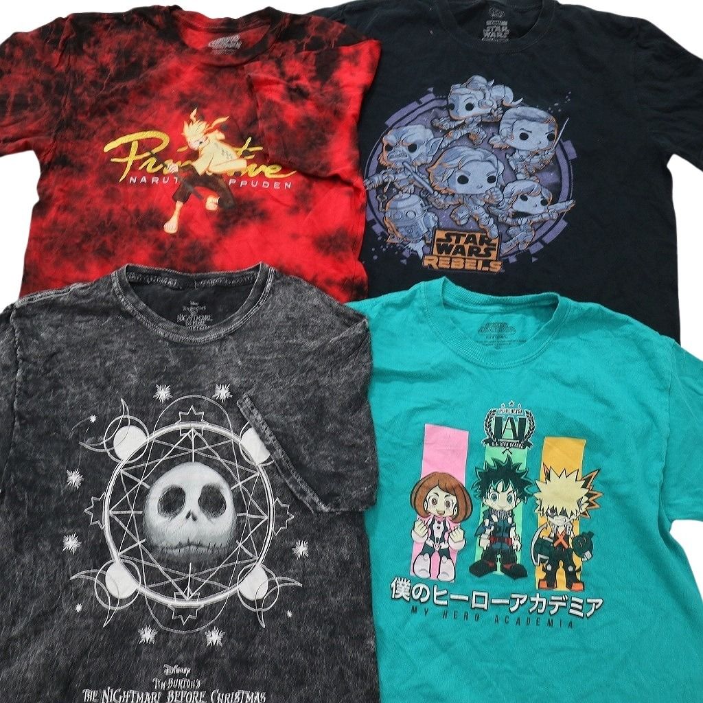 古着卸 まとめ売り キャラクター Tシャツ 16枚セット ( メンズ S