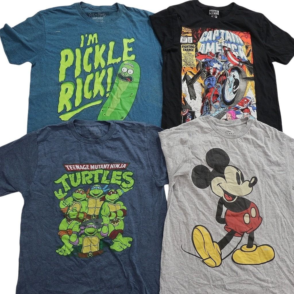 古着卸 まとめ売り キャラクター Tシャツ 16枚セット ( メンズ M