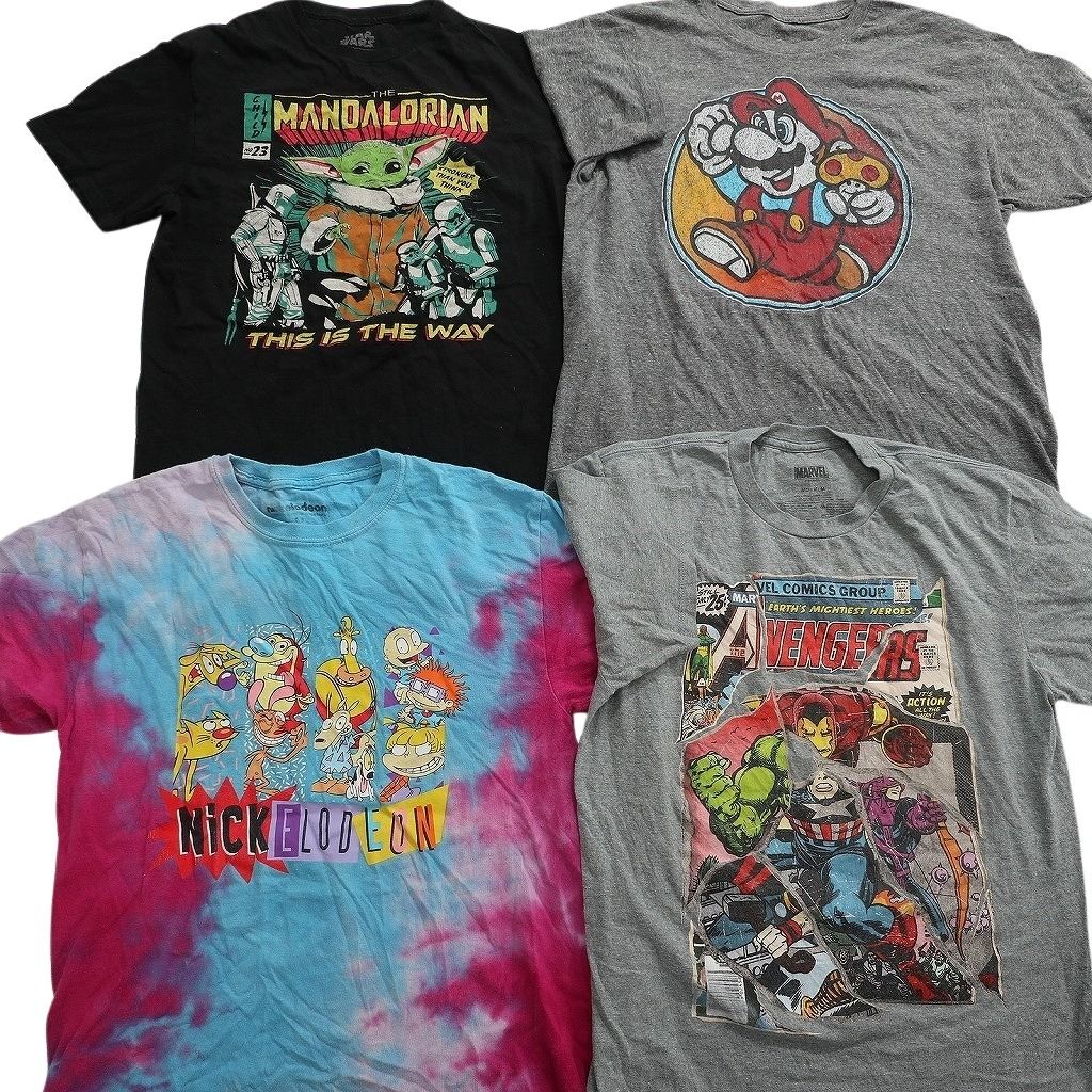 古着卸 まとめ売り キャラクター Tシャツ 16枚セット ( メンズ M