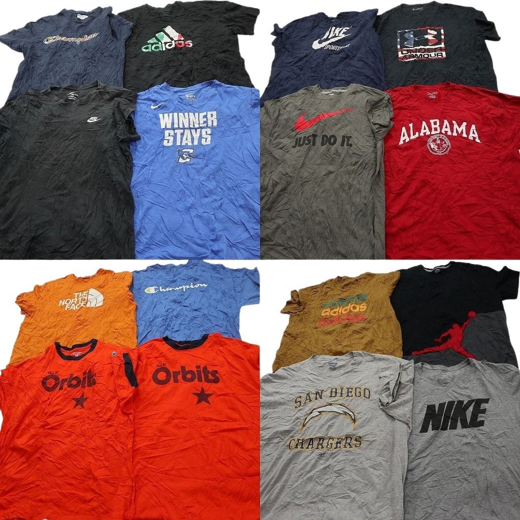 古着卸 まとめ売り ブランドMIX Tシャツ 16枚セット ( メンズ 2XL ) チャンピオン ナイキ リーボック アンダーアーマー 中古 古着 NF7484