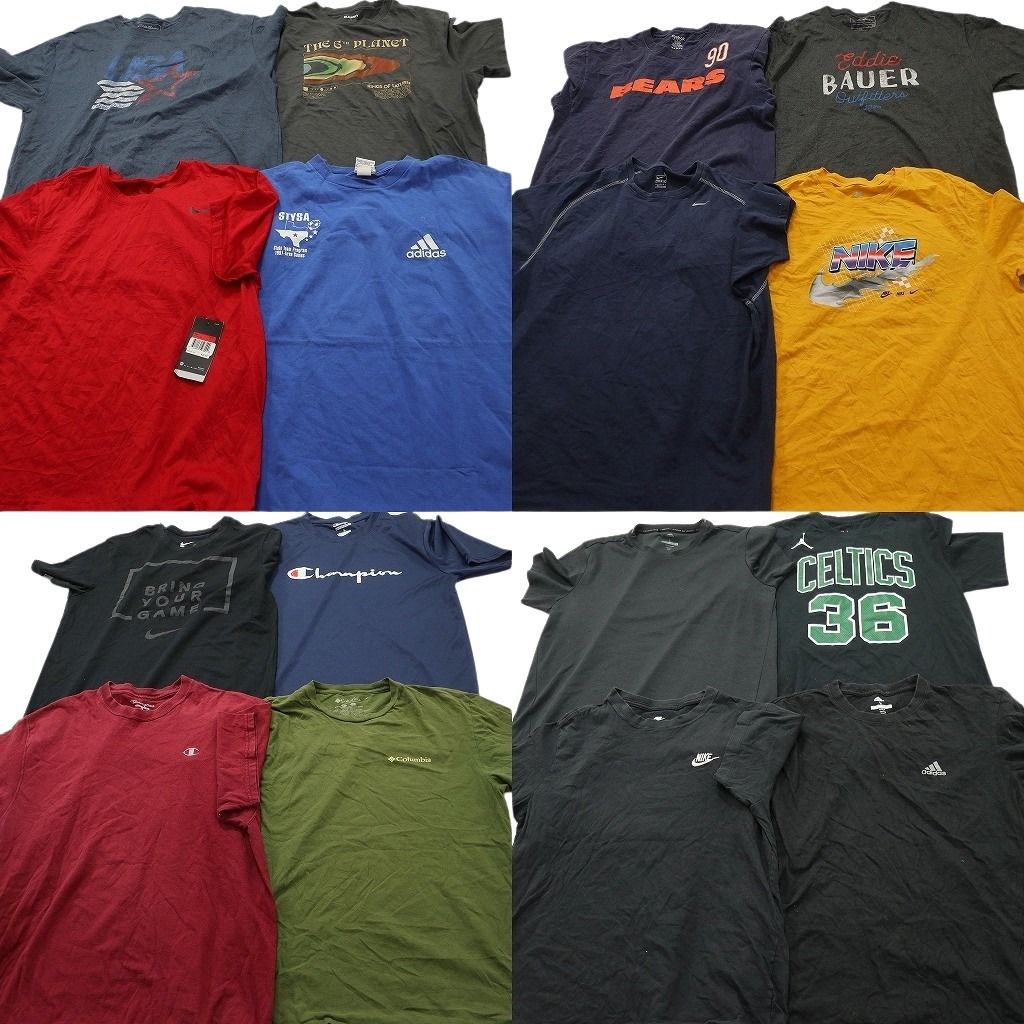 古着卸 まとめ売り ブランドMIX Tシャツ 16枚セット ( メンズ L ) コロンビア ナイキ アディダス リーボック チャンピオン 中古 NF7494 14,508円