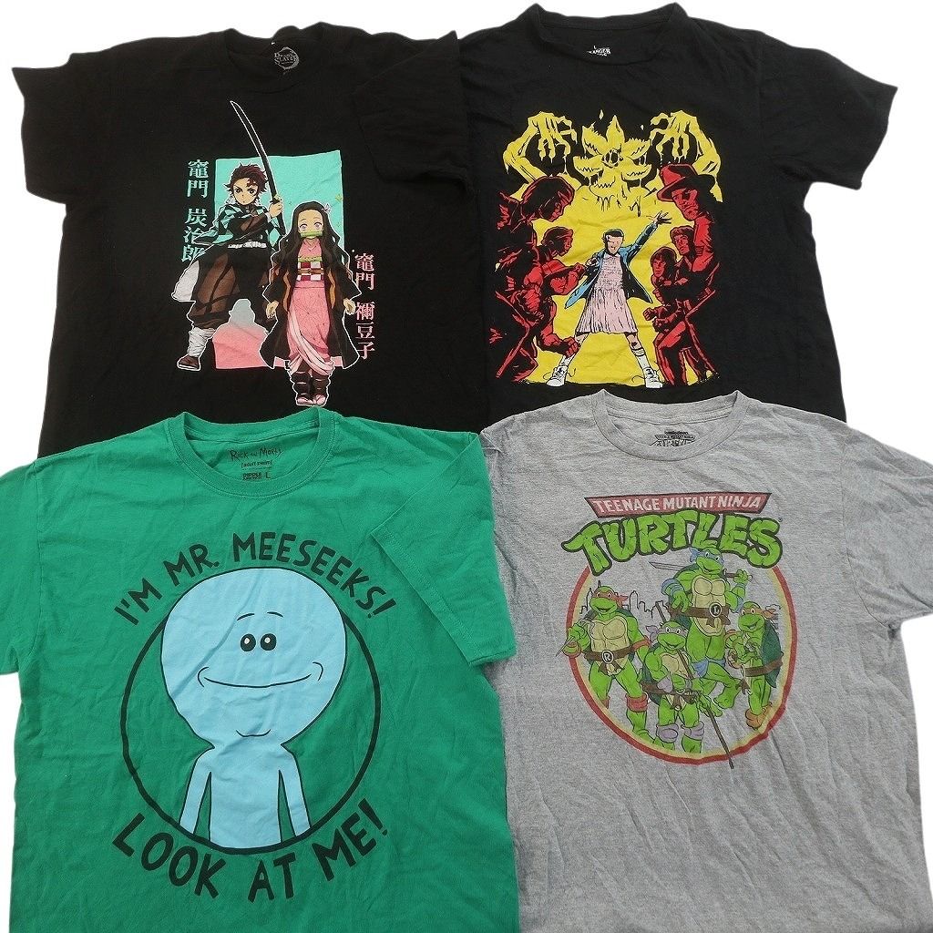 古着卸 まとめ売り キャラクター Tシャツ 16枚セット ( メンズ L