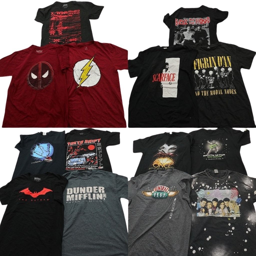 古着卸 まとめ売り 映画・ドラマ Tシャツ 14枚セット ( メンズ M/S ) フレンズ バットマン ジュラシックパーク 中古 古着 NF7578 11,808円