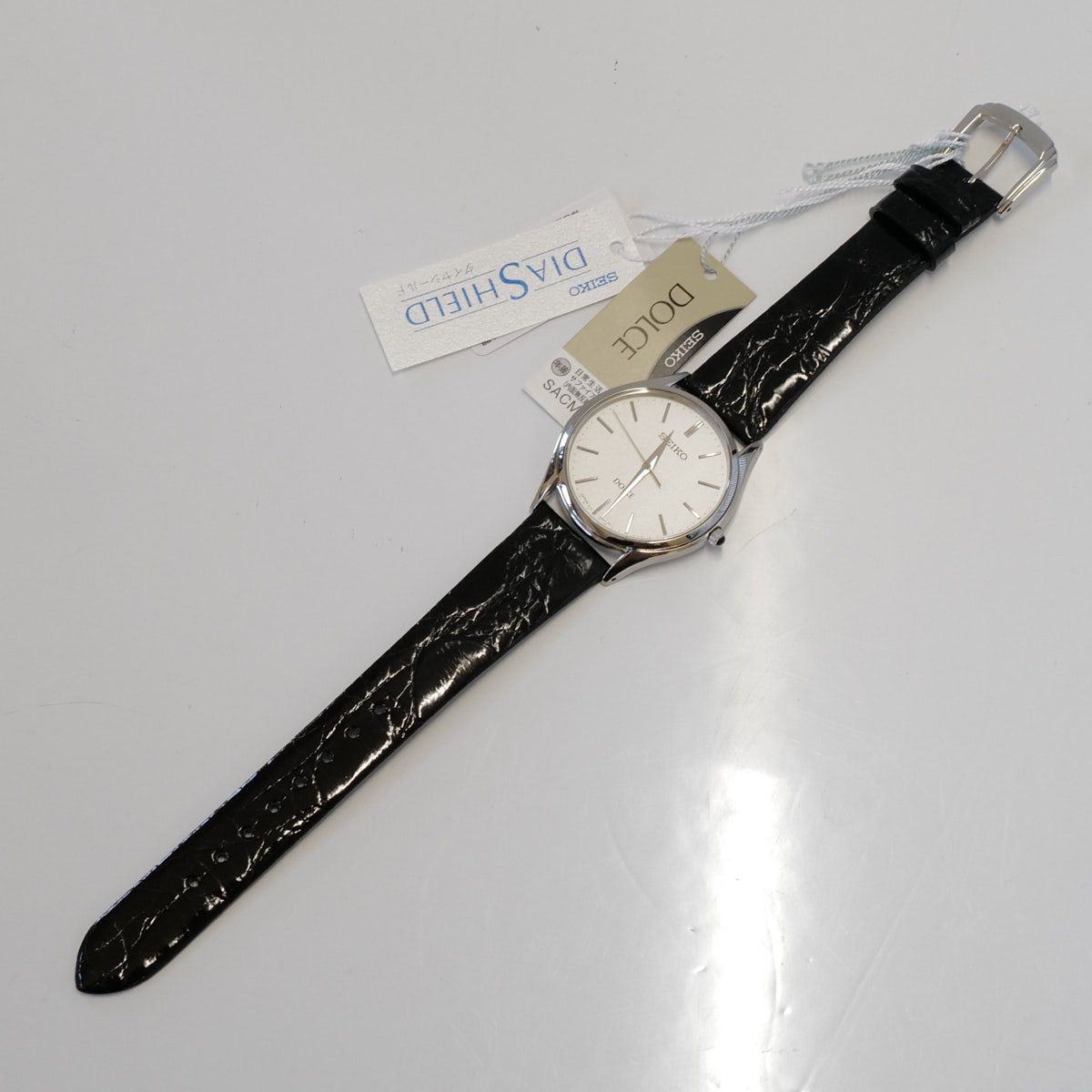 SEIKO DOLCE & EXCELINE ドルチェ SACM171 メンズ 腕時計 USED超美品 薄型 軽量 サファイアガラス 【ベルト新品交換済】 完動品 中古 X0272