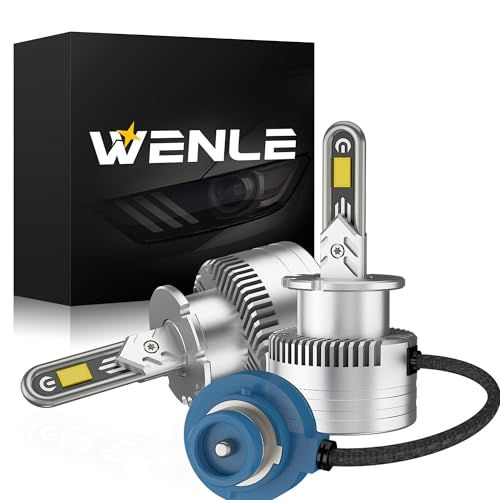 WENLE 新規 U型銅管 暗区消し! D4S LEDヘッドライト LEDバルブ 新車検対応 キャンセラー内蔵 ホワイト6500K 35Wの純正HID交換用 LED化 加工不要 ノイズ対策 アダプティブ干渉無し 純正HIDバラスト接続 2個セットAR