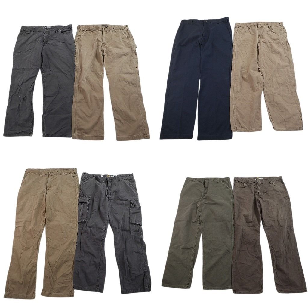 古着卸 まとめ売り カーハート パンツ 8枚セット ( メンズ 40