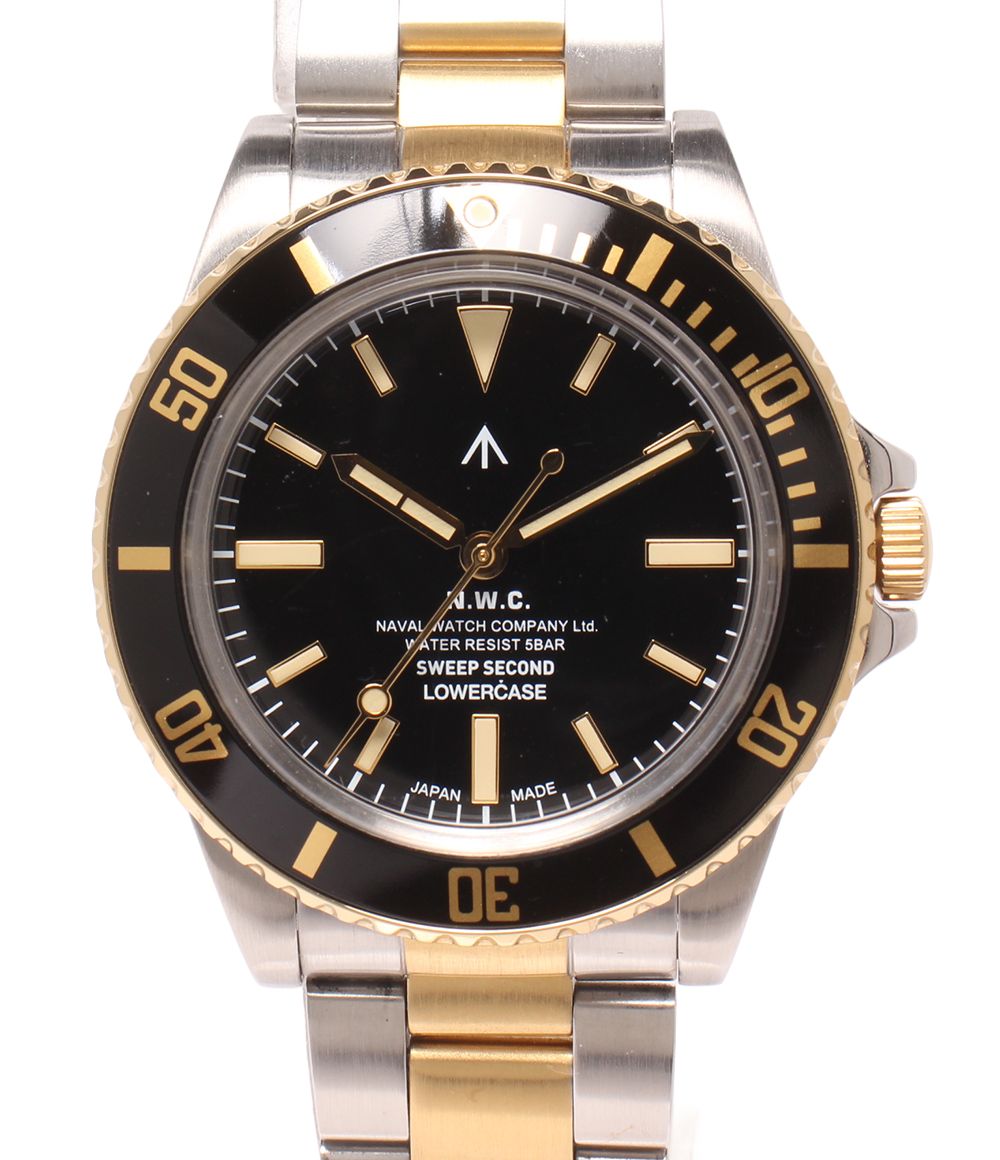 美品 ナバルウォッチ 腕時計 VH31 自動巻き ブラック メンズ NAVAL WATCH