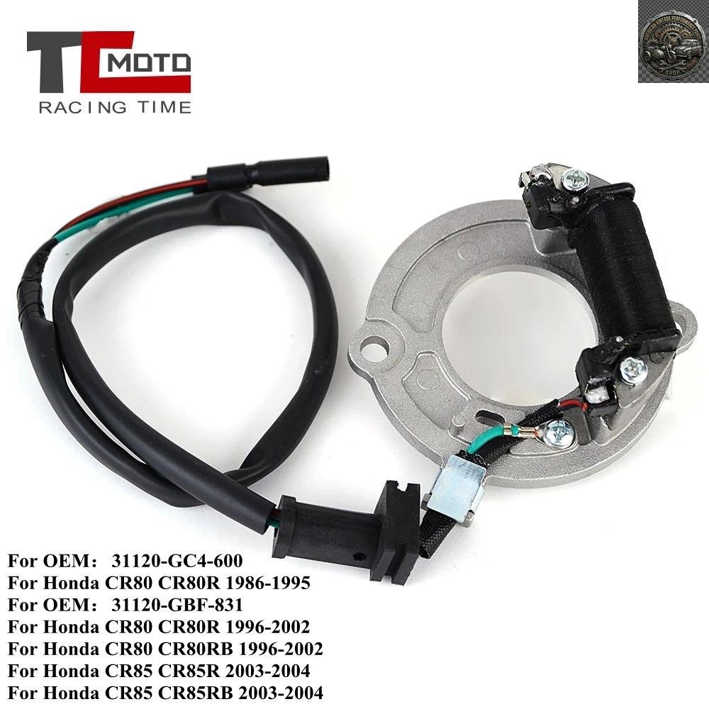 MOTORCYCLE STATOR COIL HONDA CR80 CR 80 1986-2002 CR85 CR 85 2003 2004 CR80R CR85R CR80RB CR85RB 31120-GC4-600 31120-GBF-831