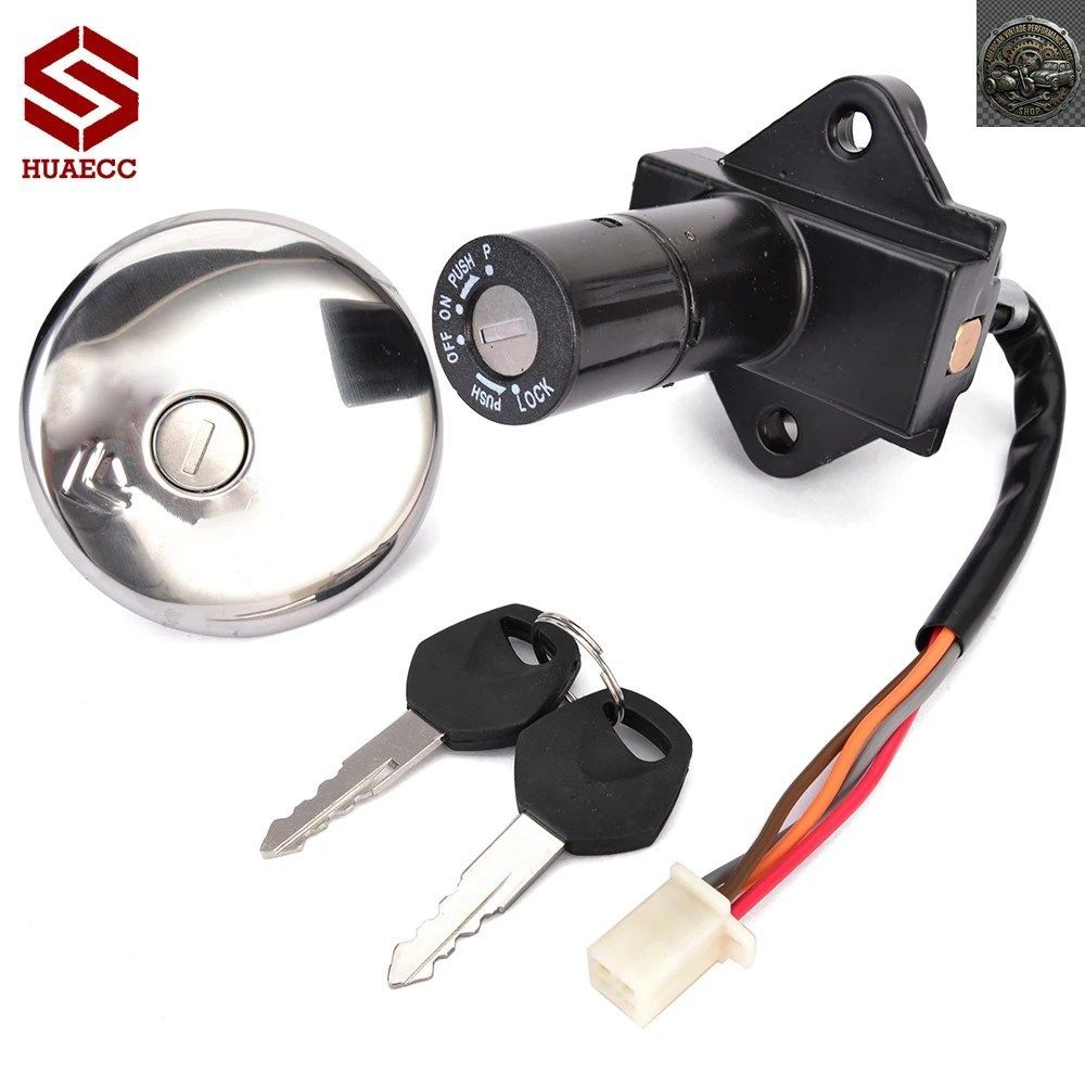 MOTORCYCLE IGNITION SWITCH LOCKS FUEL GAS TANK CAP KEY SET GN250 GN 250 1985-2001