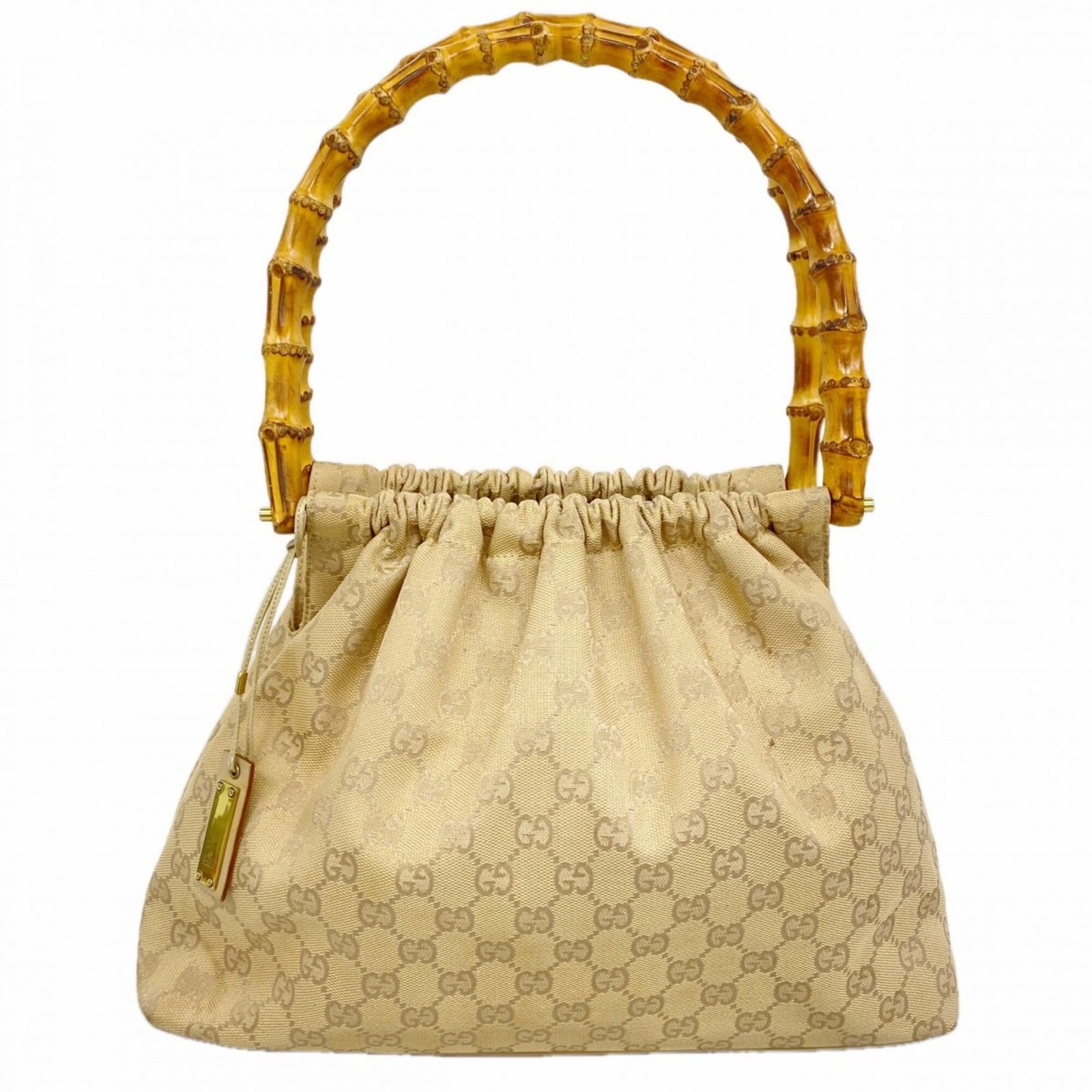 グッチ(Gucci) グッチ ハンドバッグ GGキャンバス バンブー 92708 キャンバス ベージュ レディース