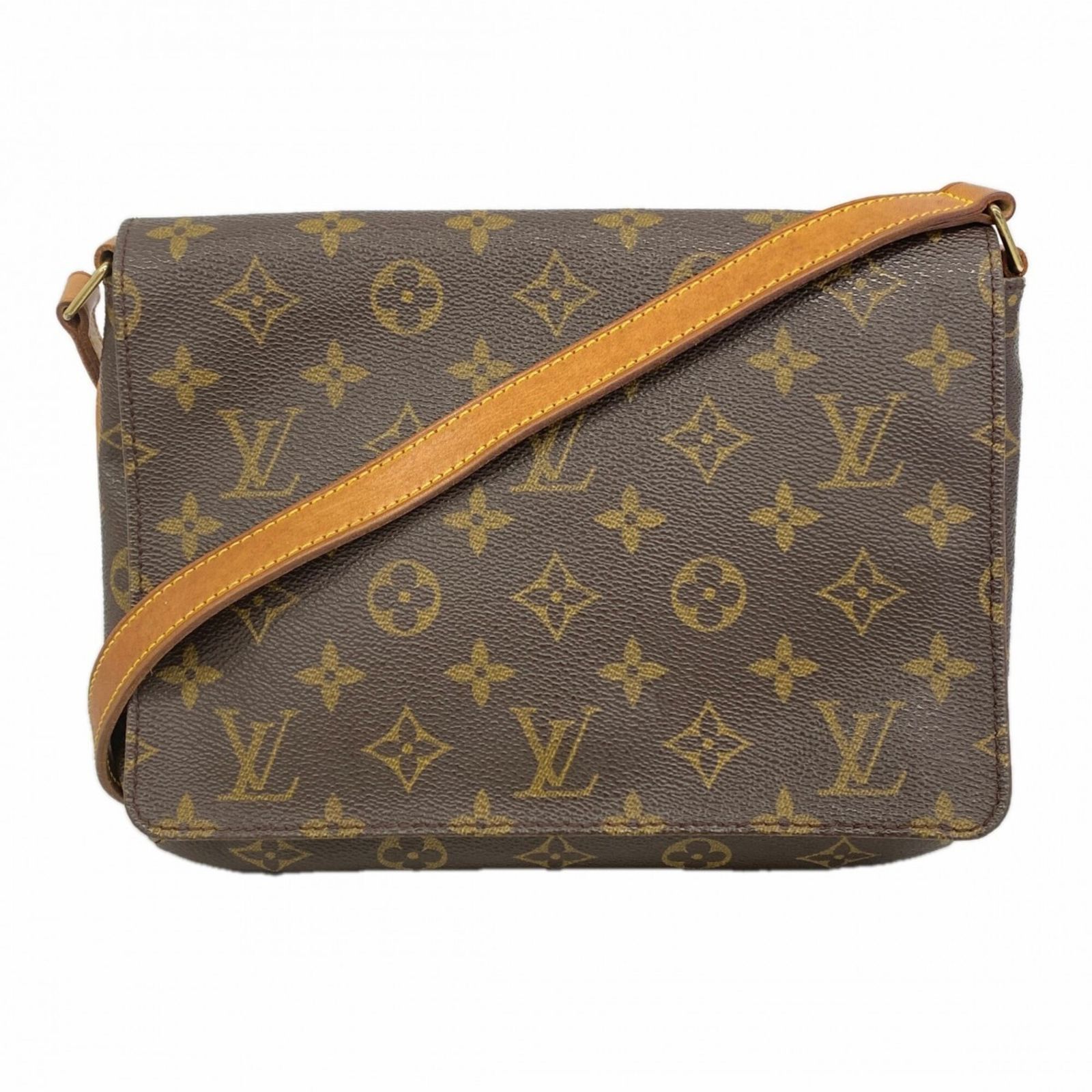 ルイ・ヴィトン(Louis Vuitton) ルイ・ヴィトン ショルダーバッグ モノグラム ミュゼットタンゴショートストラップ M51257 ブラウンレディース