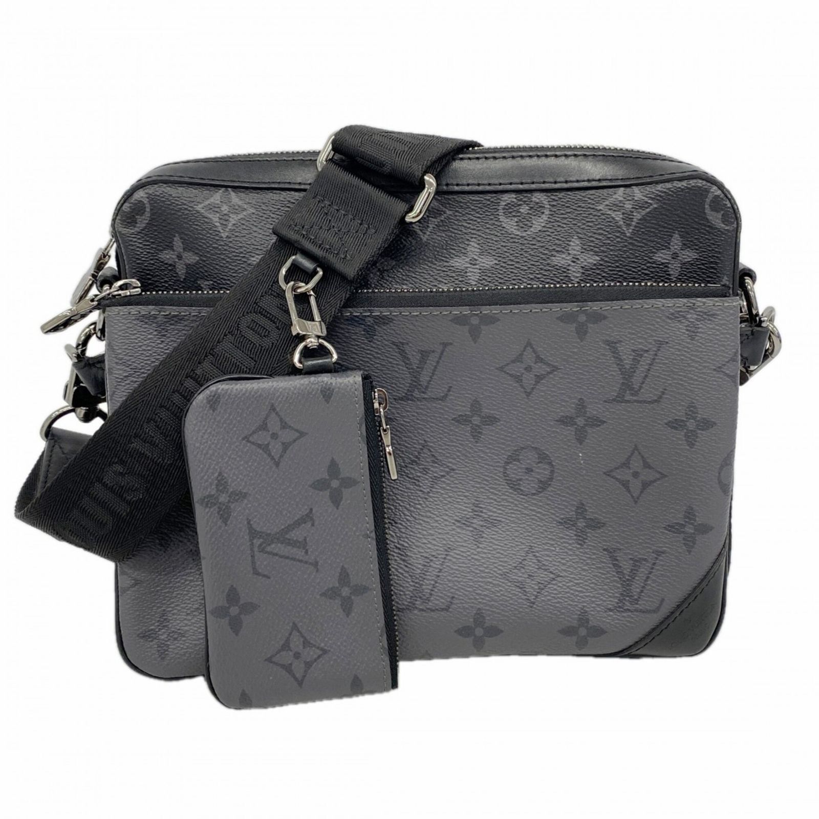 ルイ・ヴィトン(Louis Vuitton) ルイ・ヴィトン ショルダーバッグ モノグラム・エクリプス リバース トリオ M69443 ブラック グレーメンズ