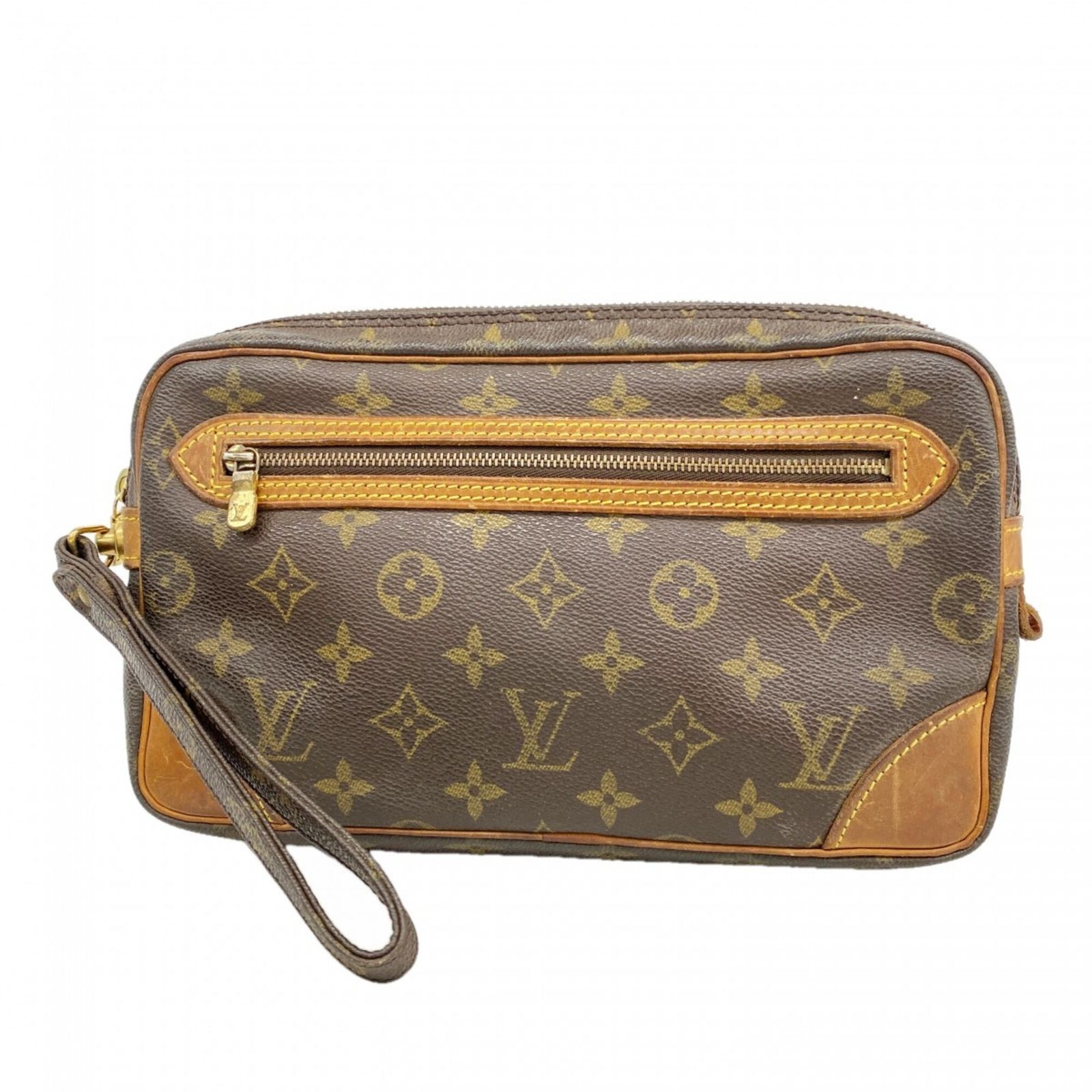 ルイ・ヴィトン(Louis Vuitton) ルイ・ヴィトン クラッチバッグ モノグラム マルリードラゴンヌ GM M51825 ブラウンメンズ