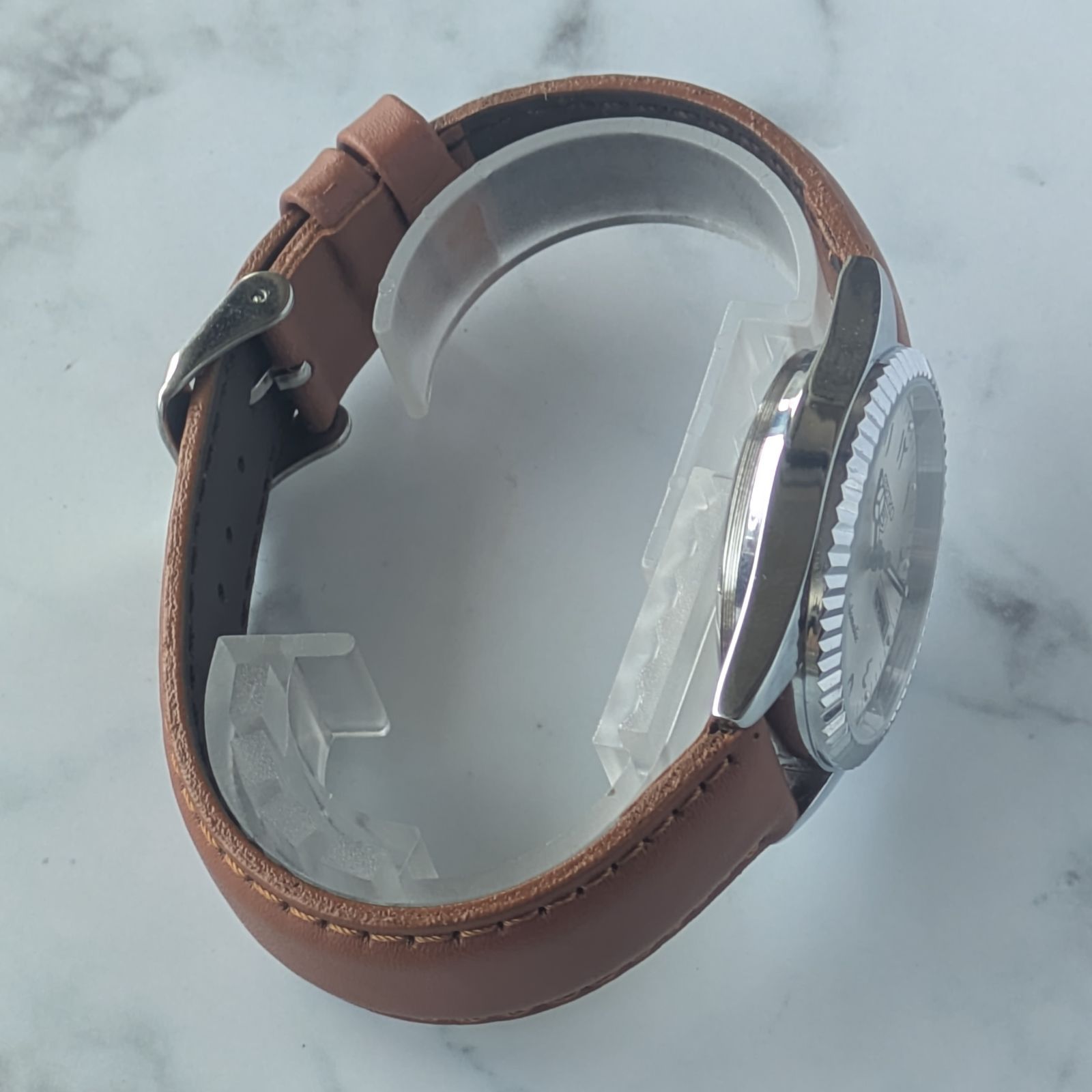 稼働品 SEIKO セイコー5 自動巻き ヴィンテージ シルバー文字盤 サン