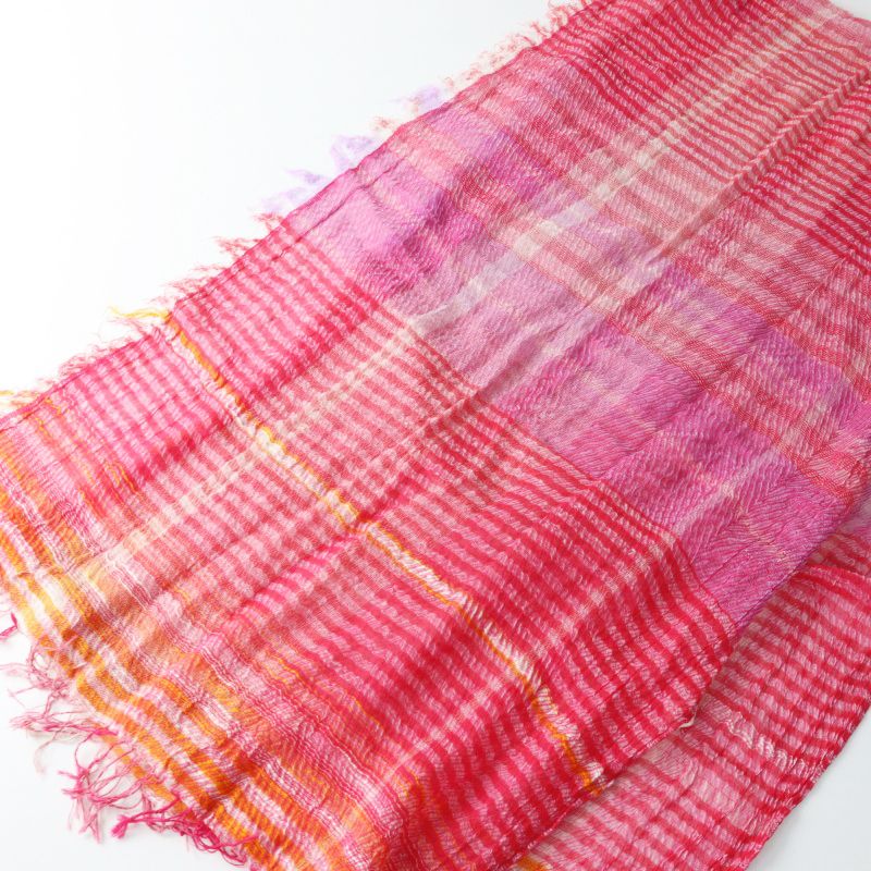 ꕤ新品ꕤ タマキニイメ　ルーツショール　wool middle ピンク系 玉木新雌 タマキニイメ tamaki niime roots shawl MIDDLE ルーツ