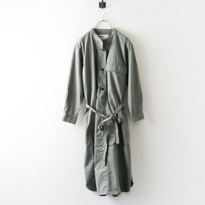 エムエイチエル MHL MARGARET HOWELL コットン バンドカラー シャツ
