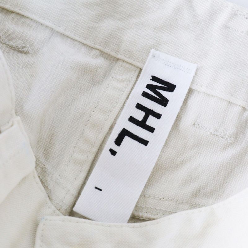 MHL エムエイチエル UNEVEN COTTON CANVAS トラウザーズ 2022SS エムエイチエル MHL MARGARET HOWELL UNEVEN COTTTON CANVAS