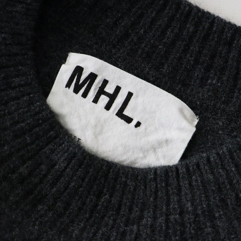 エムエイチエル MHL MARGARET HOWELL ウール リブニット プルオーバー