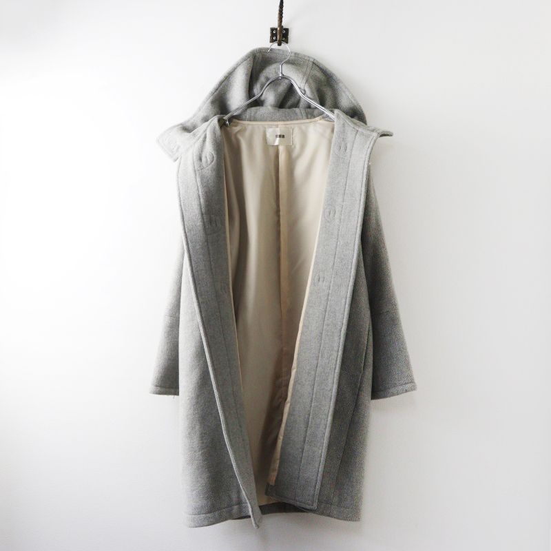 美品 ファーファー furfur ウール ダッフルコート F グレー／アウター