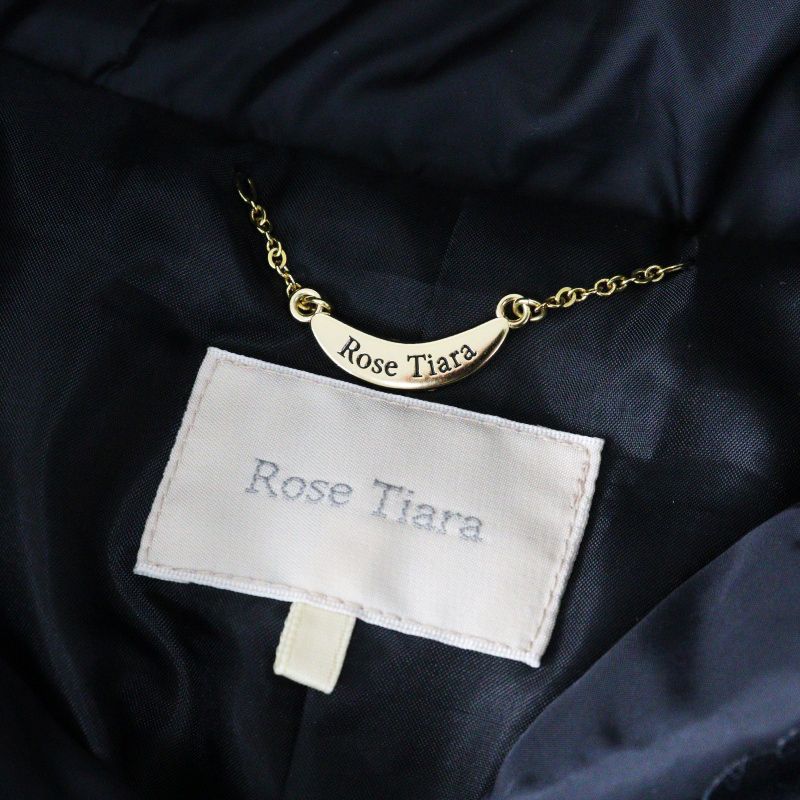 大きいサイズ ローズティアラ Rose Tiara 異素材ドッキング フード付き
