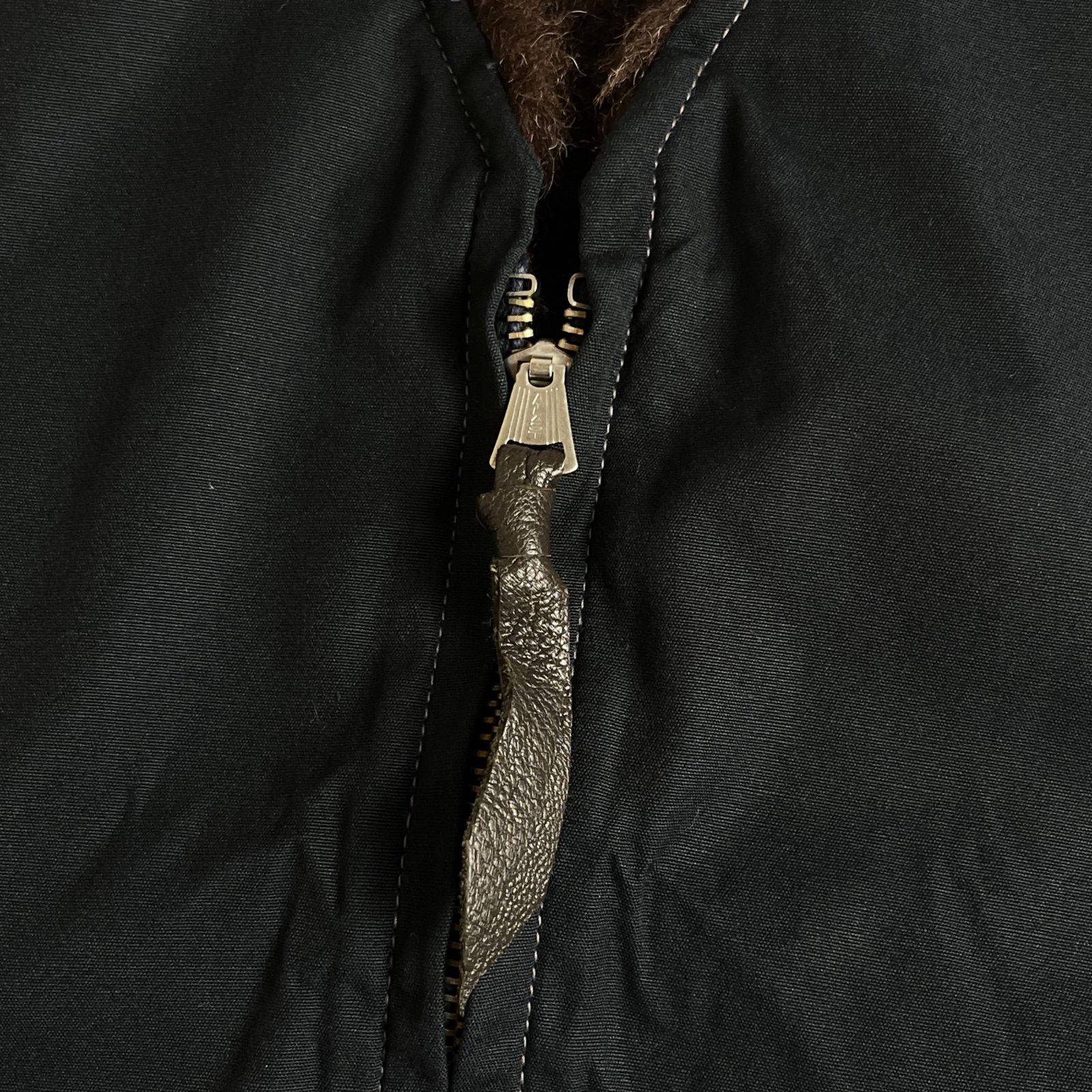 極美品】BUTCHER PRODUCTS アルパカボア デッキベスト ネイビー