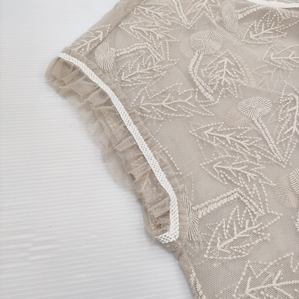 mina perhonen tanpopo シアー チュール 刺繍 定価41800円 サイズ38