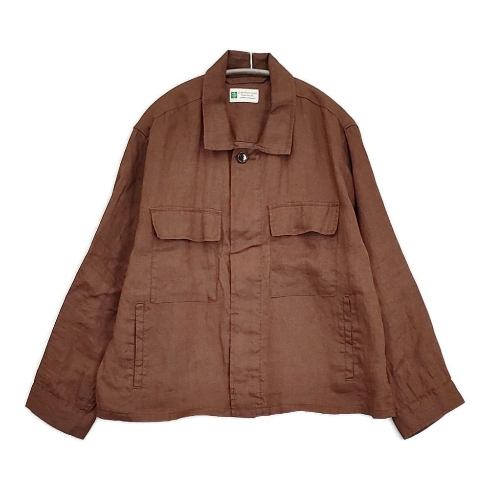 JOURNAL STANDARD リネンミリタリージャケット 定価15400円 ジャケット 26SS ブラウン レディース ジャーナルスタンダード【中古】6-0704M♪