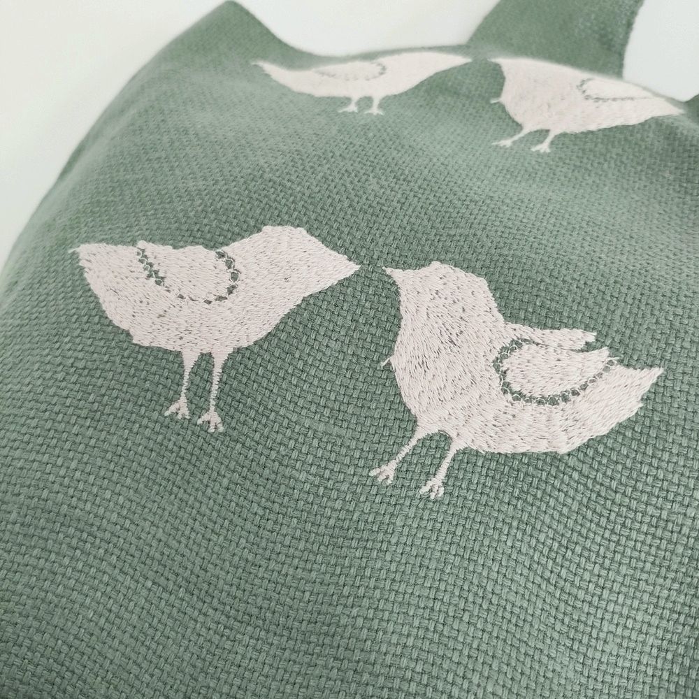 mina perhonen 美品 tori to hana 鳥と花 刺繍 パニーニバッグ ys9897