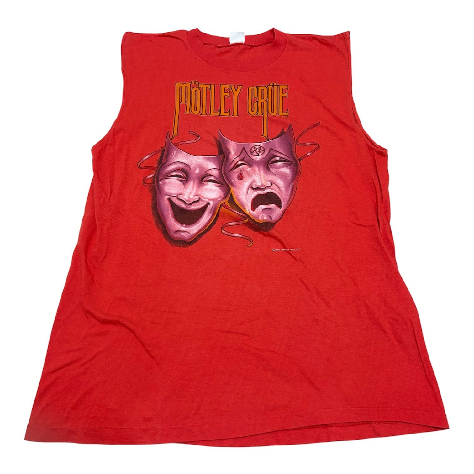 MOTLEY CRUE 1985-1986 80s モトリークルー カットオフ タンクトップ L