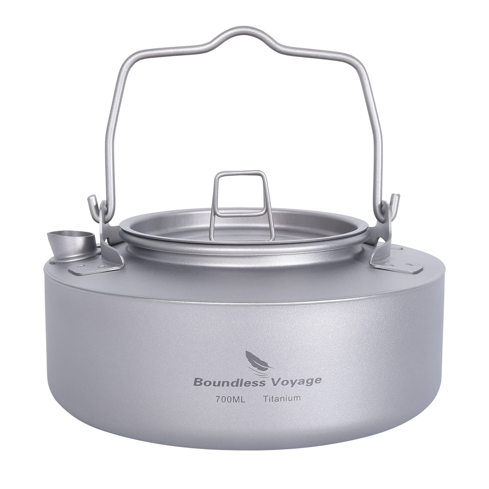 【新品】Boundless Voyage チタンケトル やかん 700ml ティーポット 全体チタン製 直火対応 キャンプファイヤー アウトドア キャンプ用品 ケトル (単品Ti3100D) e5d887d0