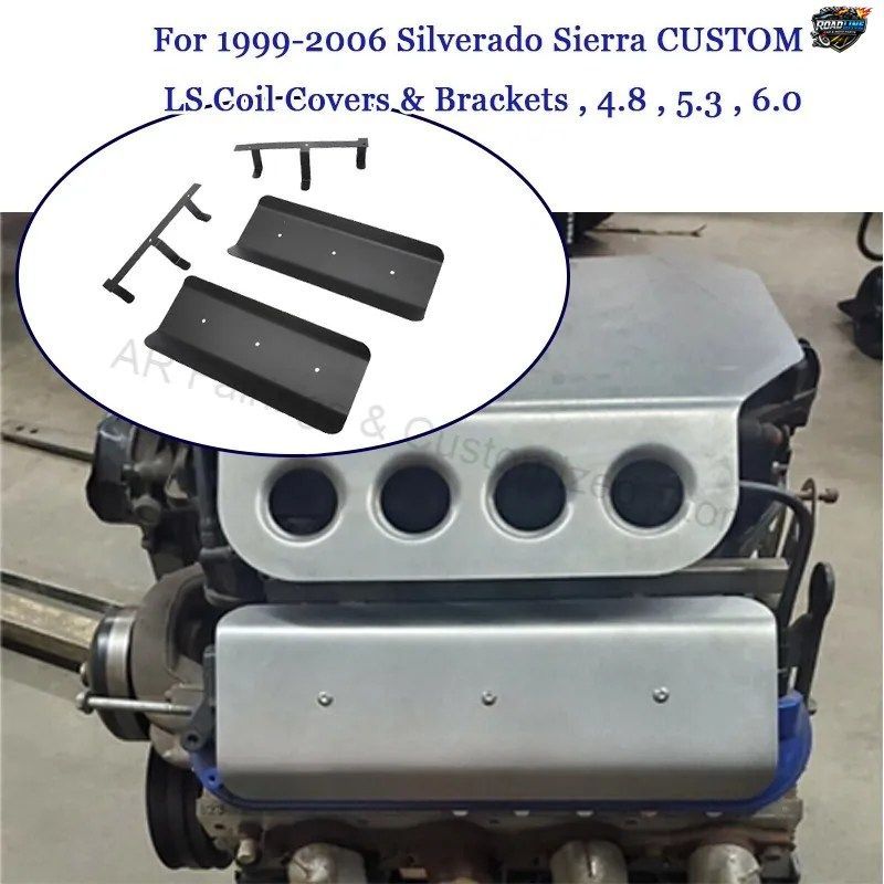 シボレー シルバラード シエラ 2500 3500 カスタム LS 4.8 5.3 6.0 1999-2006 用カスタムボルトエンジンコイルカバーブラケット（新品） 7,228円