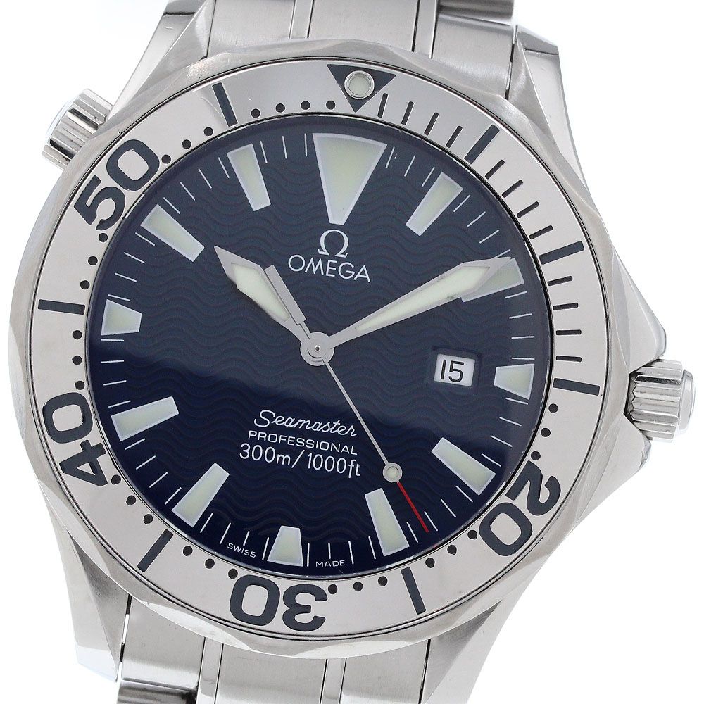 オメガ OMEGA 2265.80 シーマスター 300 デイト クォーツ メンズ 美品 _962721