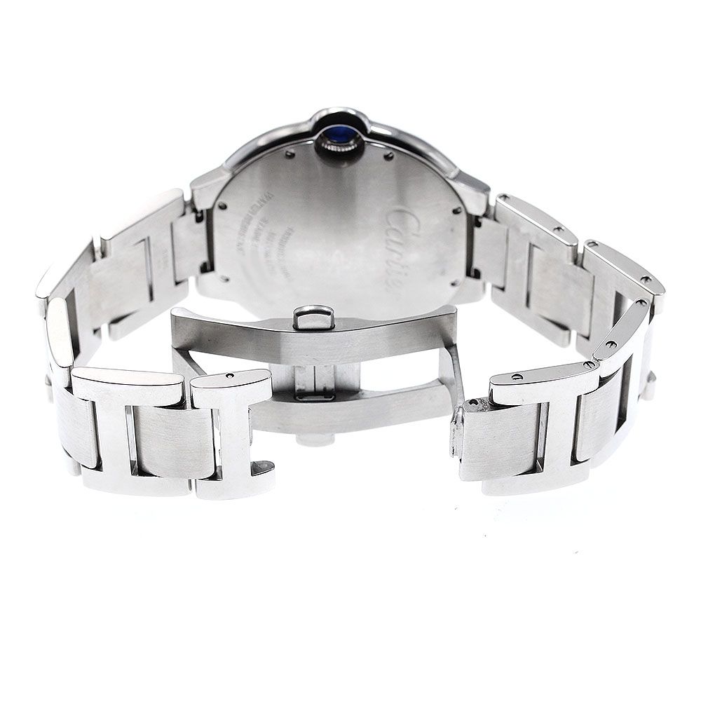 カルティエ CARTIER W69012Z4 バロンブルーLM デイト 自動巻き メンズ