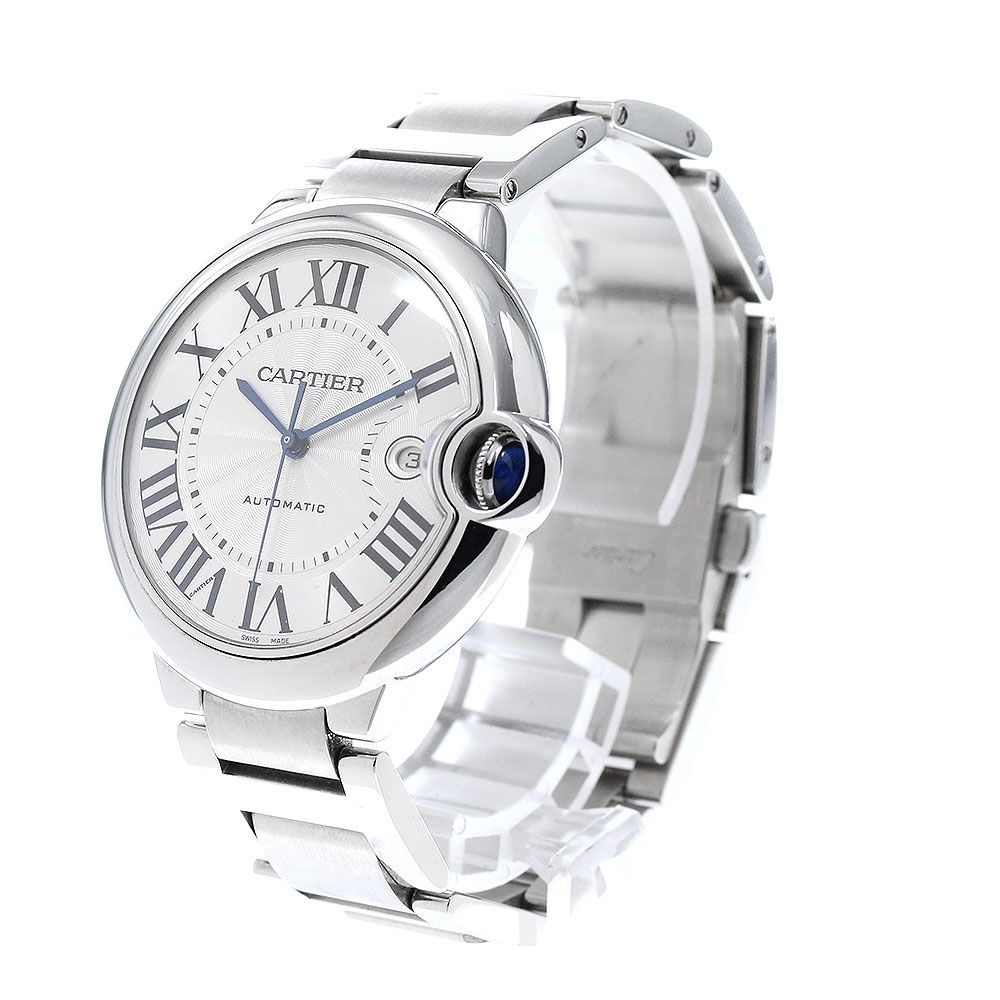カルティエ CARTIER W69012Z4 バロンブルーLM デイト 自動巻き メンズ