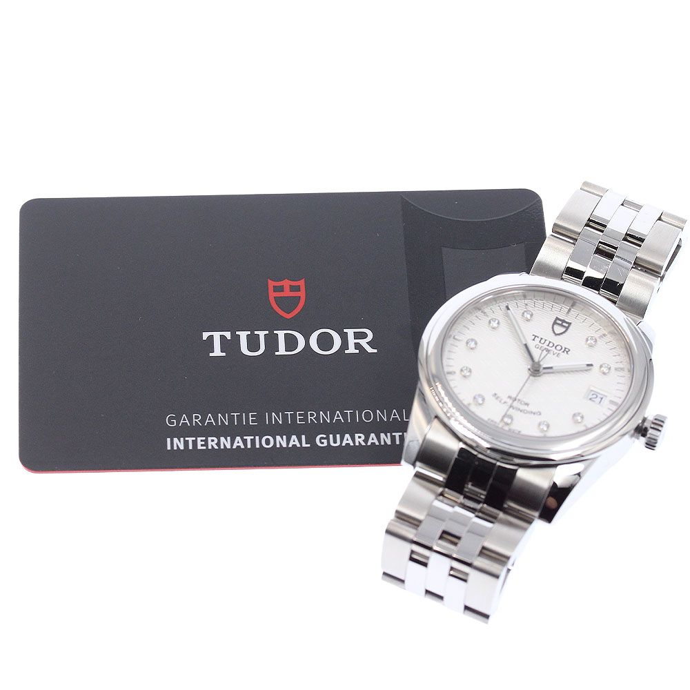 チュードル TUDOR 55000 グラマー デイト 10Pダイヤ 自動巻き メンズ