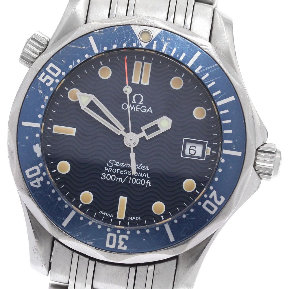 余り駒　OMEGA シーマスター300 クォーツ ボーイズ 2561.80 オメガ OMEGA 2561.80 シーマスター300 デイト クォーツ ボーイズ
