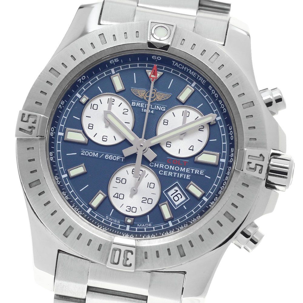ブライトリング BREITLING A73388 コルト クロノグラフ デイト クォーツ メンズ 良品 _971128
