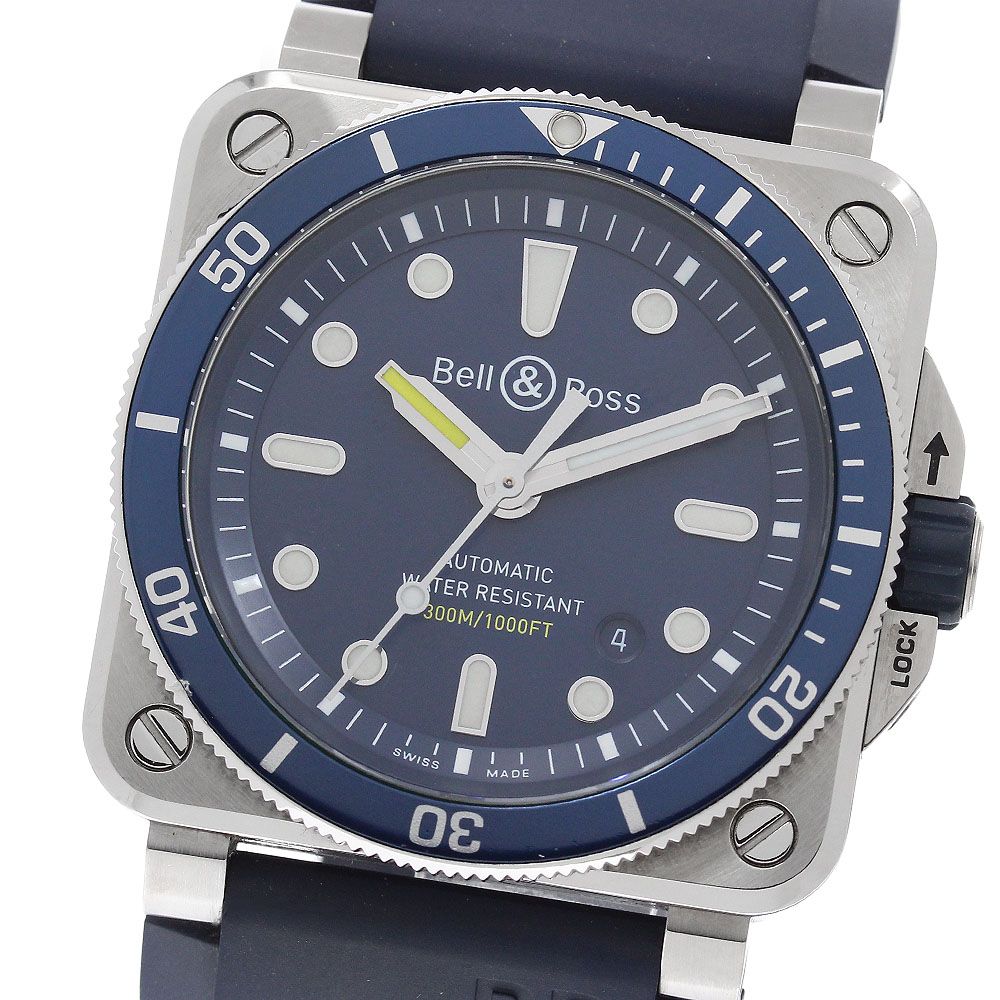 ベル＆ロス Bell＆Ross BR03-92-DIV デイト 自動巻き メンズ _970960