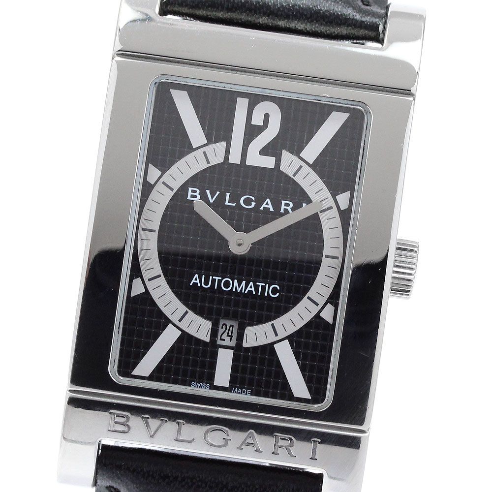 ブルガリ BVLGARI RT45S レッタンゴロ デイト 自動巻き メンズ 良品 _968347