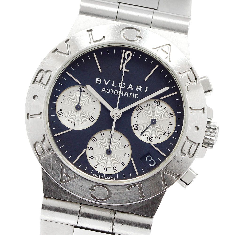 ブルガリ BVLGARI CH35S ディアゴノ クロノグラフ デイト 自動巻き メンズ _970474
