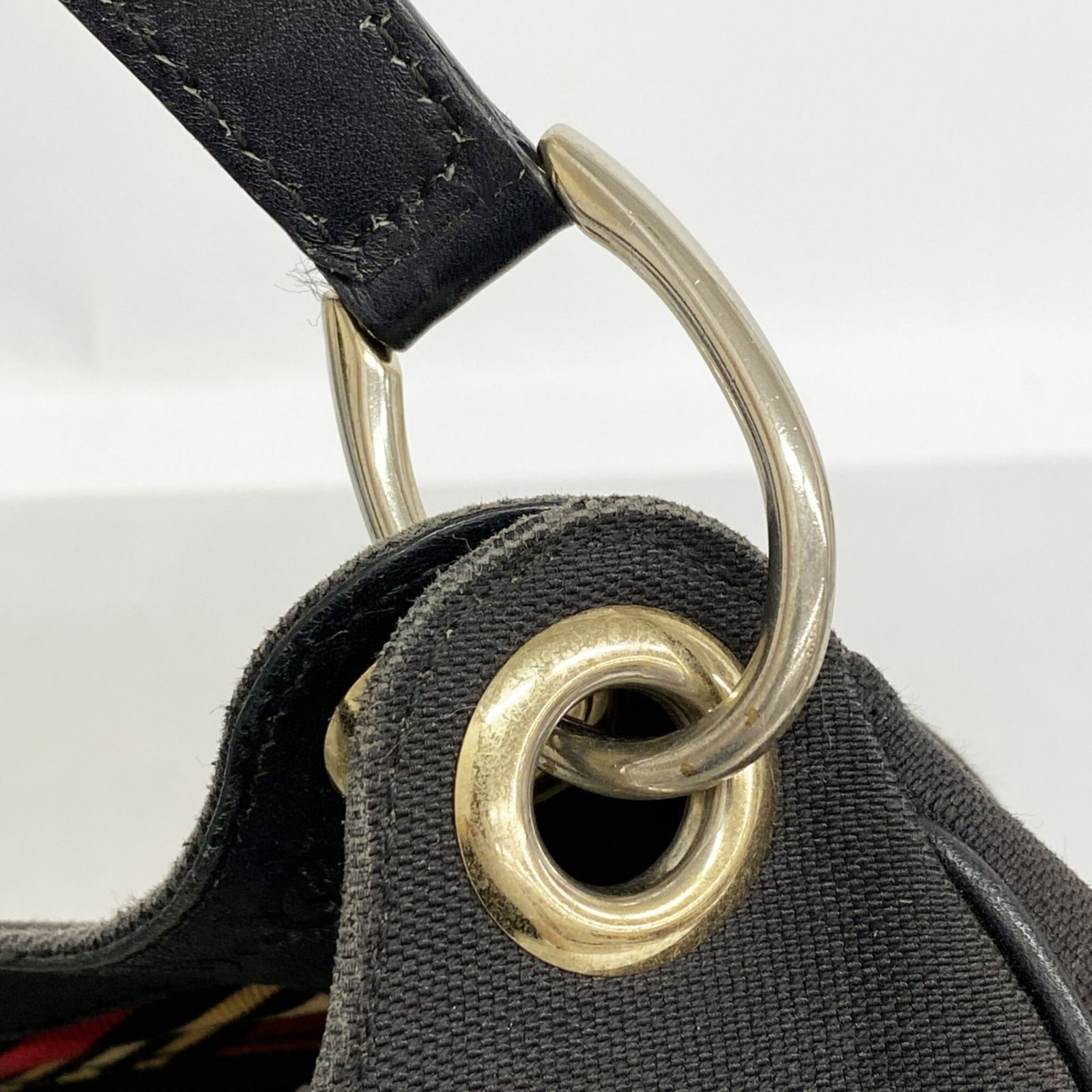 【GUCCI】ショルダーバッグ　グッチシマ　シルバー金具　ブラック　A4 グッチ(Gucci) グッチ ショルダーバッグ グッチシマ 257265 キャンバス
